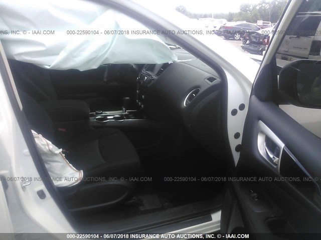 5N1DR2MM9HC614194 - 2017 NISSAN PATHFINDER S/SV/SL/PLATINUM 白色 照片 5