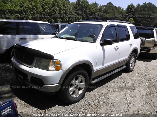 1FMZU74K63UA10511 - 2003 FORD EXPLORER EDDIE BAUER WHITE photo 2