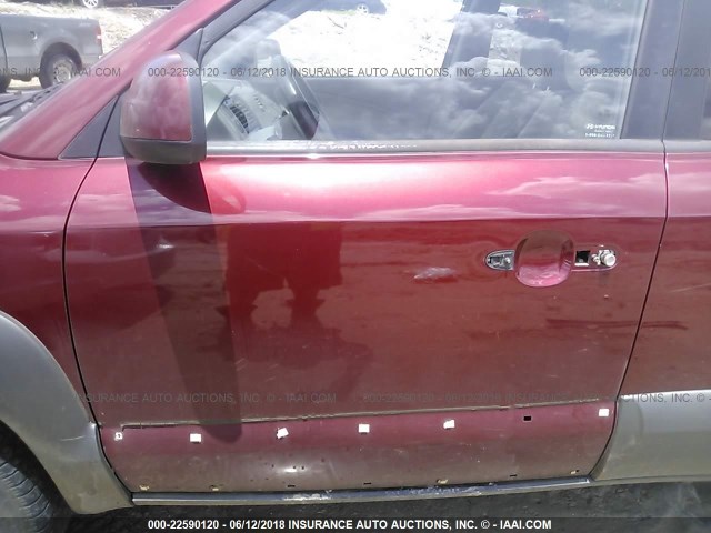 KM8JN12D35U058062 - 2005 HYUNDAI TUCSON GLS/LX RED photo 6