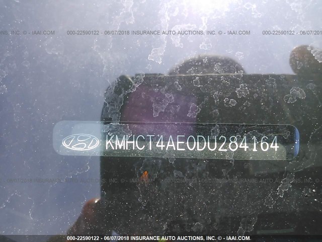 KMHCT4AE0DU284164 - 2013 HYUNDAI ACCENT GLS/GS BLUE photo 9