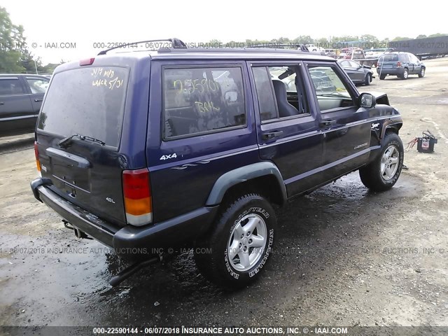 1J4FJ68S3WL107447 - 1998 JEEP CHEROKEE SPORT/CLASSIC BLUE photo 4