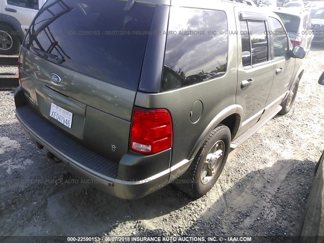 1FMZU74WX2UD65800 - 2002 FORD EXPLORER EDDIE BAUER GREEN photo 4