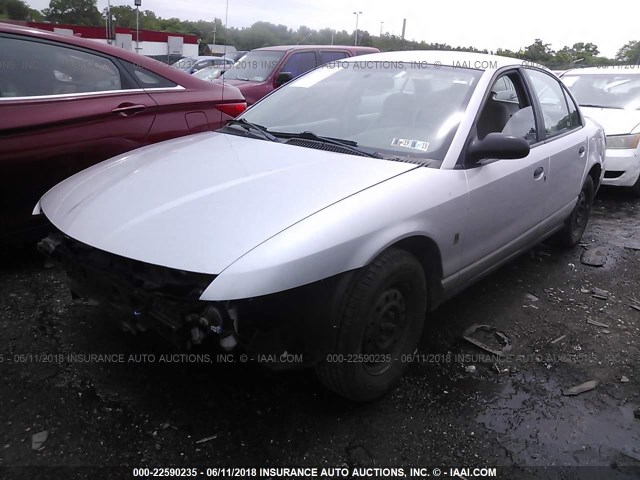 1G8ZH5288YZ131114 - 2000 SATURN SL1 SILVER photo 2