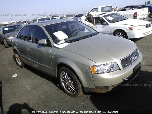 WAULC68E42A298876 - 2002 AUDI A4 1.8T QUATTRO TAN photo 1