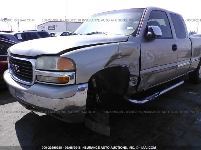 2GTEK19T2X1546977 - 1999 GMC NEW SIERRA K1500 ფერფლისფერი ფოტო 6