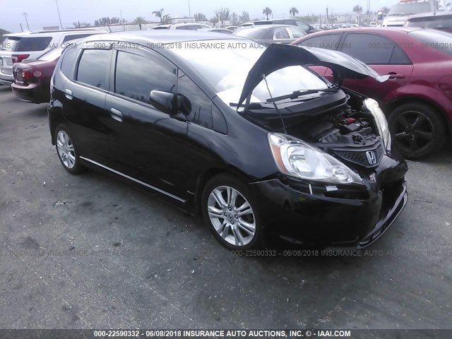 JHMGE8H59BS006660 - 2011 HONDA FIT SPORT BLACK photo 1