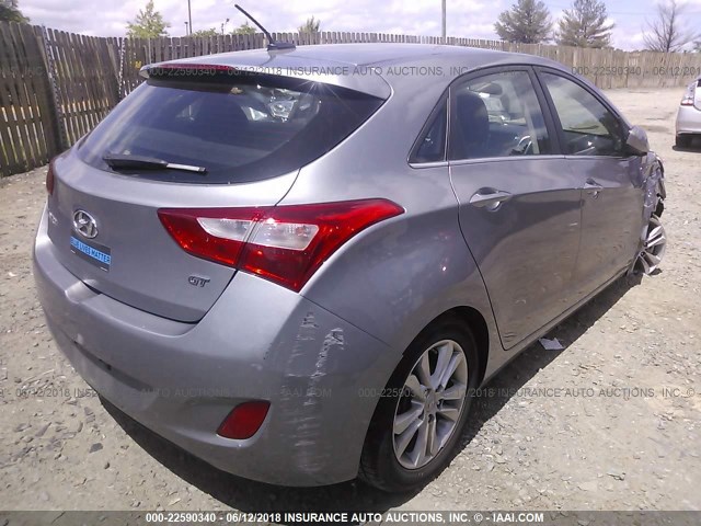 KMHD35LH5EU204098 - 2014 HYUNDAI ELANTRA GT GRAY photo 4