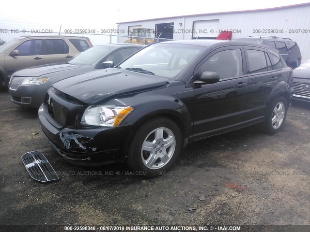 1B3HB48BX8D632603 - 2008 DODGE CALIBER SXT BLACK photo 2