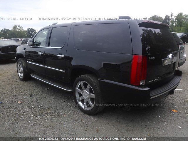 1GYFK66837R295101 - 2007 CADILLAC ESCALADE ESV BLACK photo 3