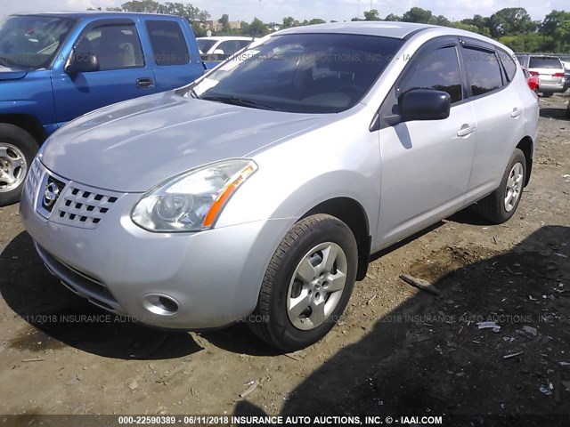 JN8AS58T58W302455 - 2008 NISSAN ROGUE S/SL SILVER photo 2