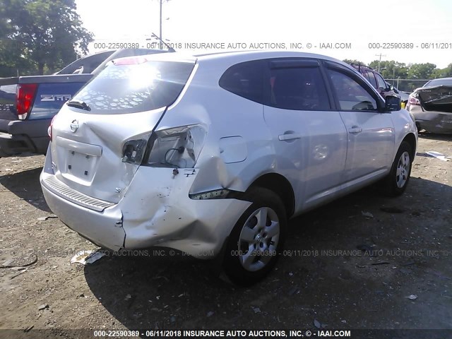 JN8AS58T58W302455 - 2008 NISSAN ROGUE S/SL SILVER photo 4