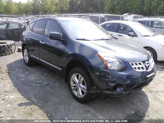 JN8AS5MVXFW756690 - 2015 NISSAN ROGUE SELECT S BLUE photo 1