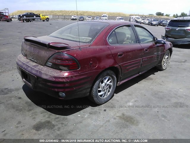 1G2NF52E62M624699 - 2002 PONTIAC GRAND AM SE1 RED photo 4