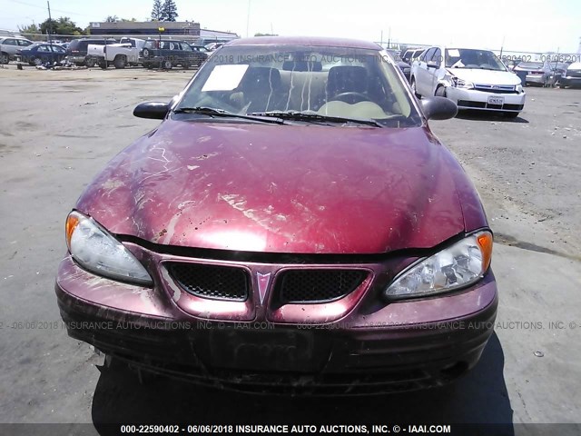 1G2NF52E62M624699 - 2002 PONTIAC GRAND AM SE1 RED photo 6