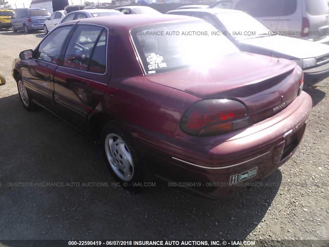 1G2NE52M6WM504367 - 1998 PONTIAC GRAND AM SE BURGUNDY photo 3