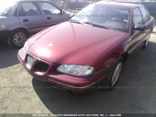 1G2NE52M6WM504367 - 1998 PONTIAC GRAND AM SE BURGUNDY photo 6