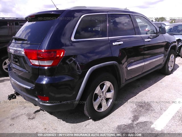 1J4RS5GG8BC658727 - 2011 JEEP GRAND CHEROKEE LIMITED Navy photo 4