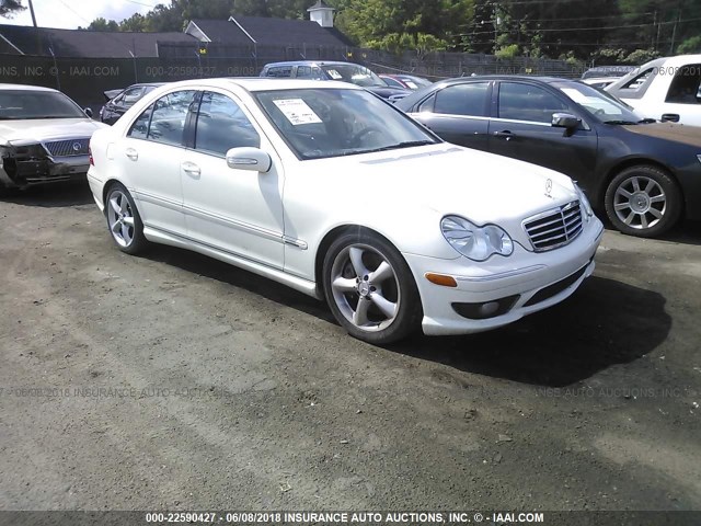 WDBRF52H76A886485 - 2006 MERCEDES-BENZ C GENERATION 2006 230 WHITE photo 1