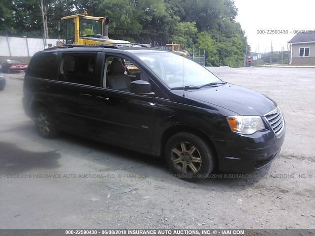 2A8HR54P48R765414 - 2008 CHRYSLER TOWN & COUNTRY TOURING BLACK photo 1