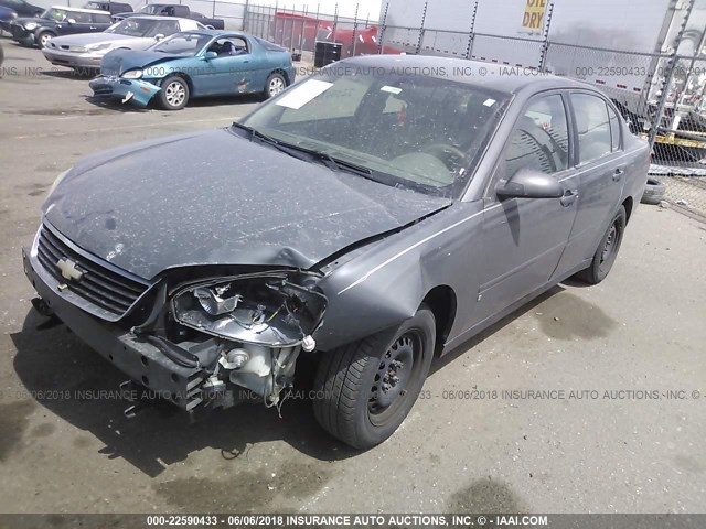 1G1ZS58F58F131711 - 2008 CHEVROLET MALIBU LS GRAY photo 2