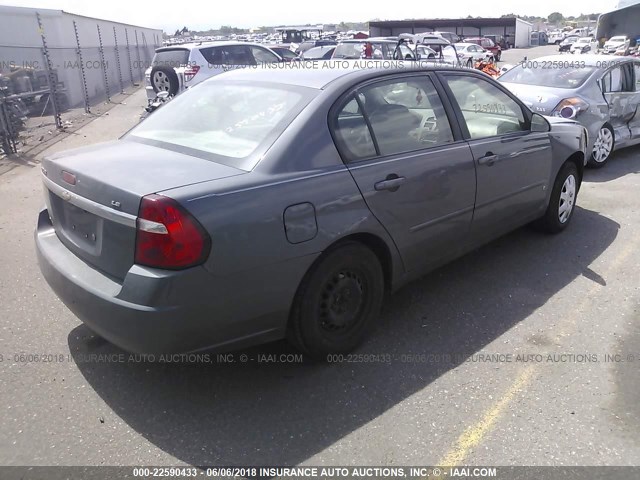 1G1ZS58F58F131711 - 2008 CHEVROLET MALIBU LS GRAY photo 4