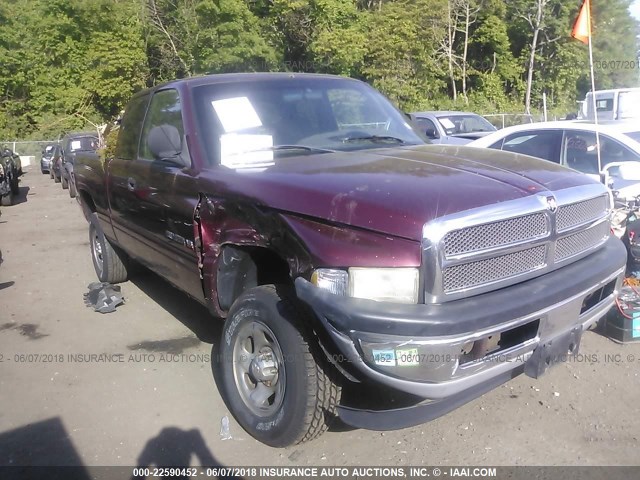 3B7HF12Y0YG121158 - 2000 DODGE RAM 1500 MAROON photo 1