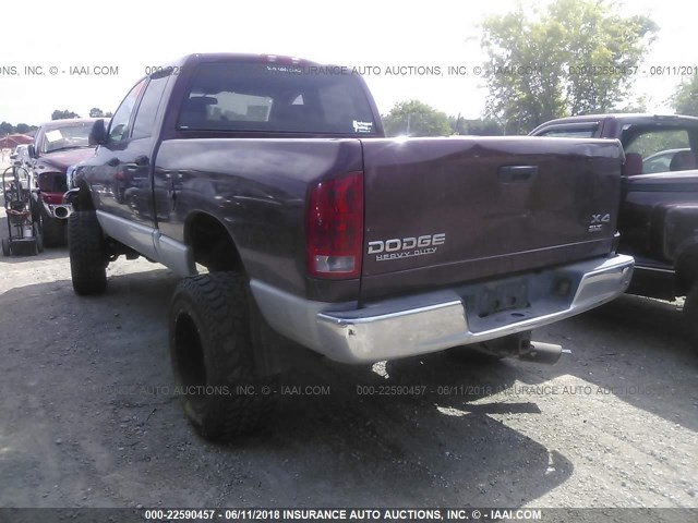 3D7KU28C73G774436 - 2003 DODGE RAM 2500 ST/SLT MAROON photo 3