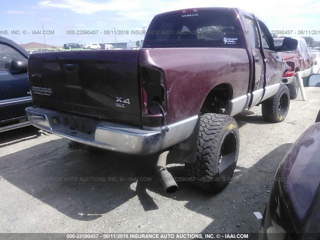 3D7KU28C73G774436 - 2003 DODGE RAM 2500 ST/SLT MAROON photo 4