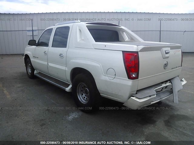 3GYEK62N46G209042 - 2006 CADILLAC ESCALADE EXT WHITE photo 3