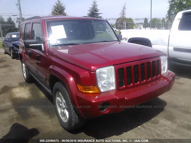 1J8HG48K36C244236 - 2006 JEEP COMMANDER წითელი ფოტო 1