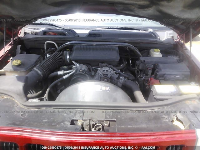 1J8HG48K36C244236 - 2006 JEEP COMMANDER წითელი ფოტო 10