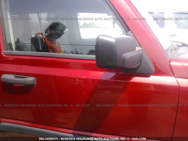 1J8HG48K36C244236 - 2006 JEEP COMMANDER წითელი ფოტო 6