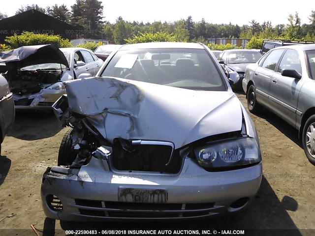 KMHDN45D53U578772 - 2003 HYUNDAI ELANTRA GLS/GT SILVER photo 6