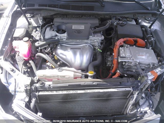 4T1BD1FK0CU055066 - 2012 TOYOTA CAMRY HYBRID/LE/XLE 银色 照片 10