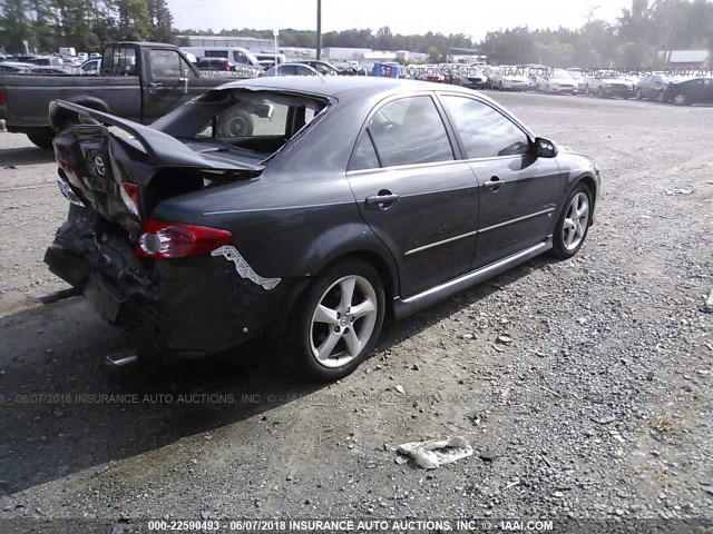 1YVFP80D535M47691 - 2003 MAZDA 6 S GRAY photo 4