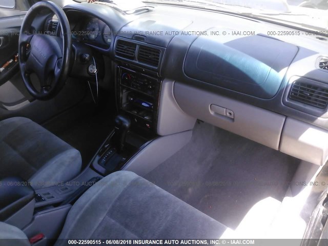 JF1SF656X2H700755 - 2002 SUBARU FORESTER S BLACK photo 5