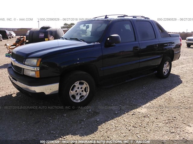 3GNEC12Z16G241852 - 2006 CHEVROLET AVALANCHE C1500 BLACK photo 2