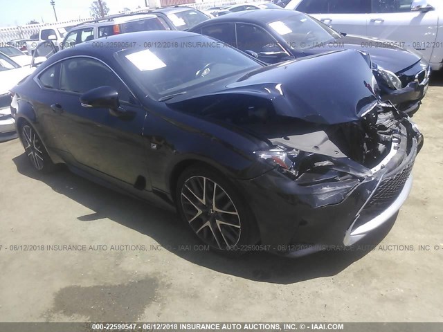 JTHHA5BC7G5000643 - 2016 LEXUS RC 200T BLACK photo 1