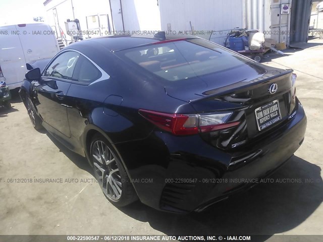 JTHHA5BC7G5000643 - 2016 LEXUS RC 200T BLACK photo 3