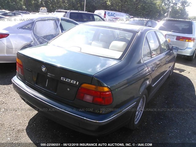 WBADM6333XBY30191 - 1999 BMW 528 I AUTOMATIC GREEN photo 4