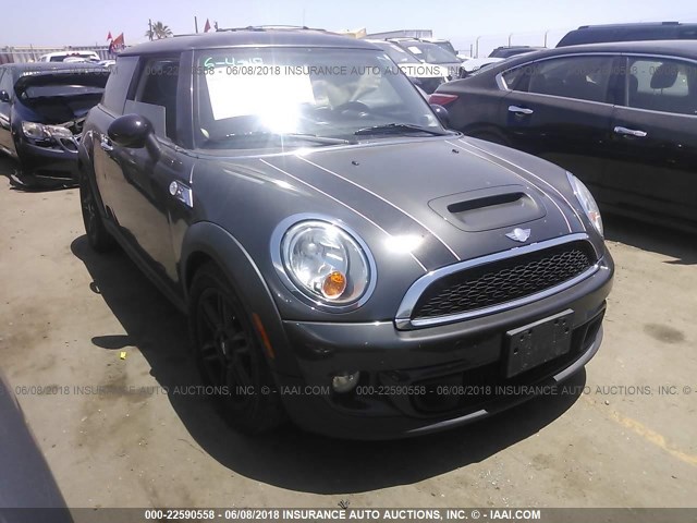 WMWSV3C51BTY24963 - 2011 MINI COOPER S GRAY photo 1