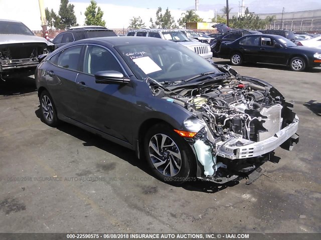 19XFC2F76HE213118 - 2017 HONDA CIVIC EX GRAY photo 1