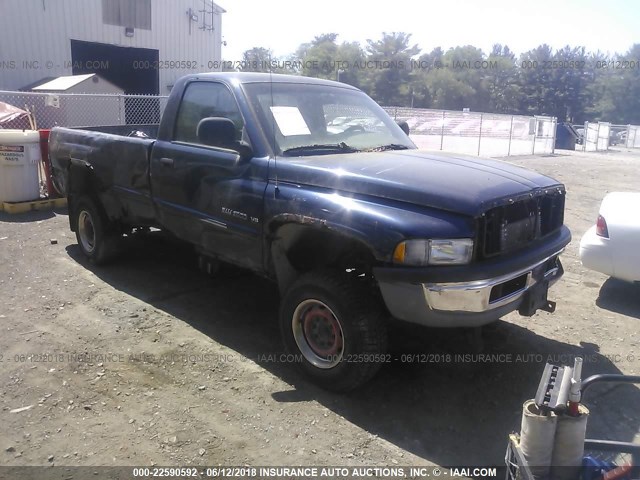 3B7KF26ZX1M510685 - 2001 DODGE RAM 2500 BLUE photo 1