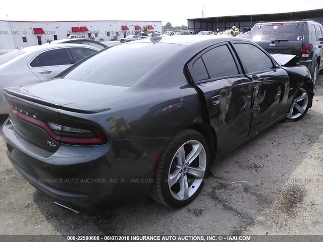 2C3CDXCT2HH583778 - 2017 DODGE CHARGER R/T GRAY photo 4