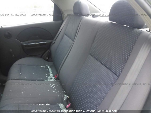 KL1TD56676B672782 - 2006 CHEVROLET AVEO LS BLACK photo 7