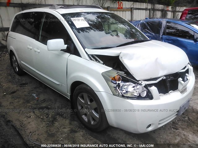 5N1BV28U35N112679 - 2005 NISSAN QUEST S/SE/SL WHITE photo 1