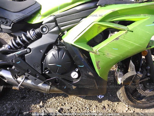 JKAEXEE11CDA05203 - 2012 KAWASAKI EX650 EC GREEN photo 8