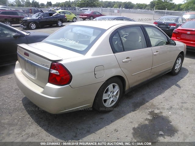 1G1ZT548X5F177387 - 2005 CHEVROLET MALIBU LS 棕色 照片 4