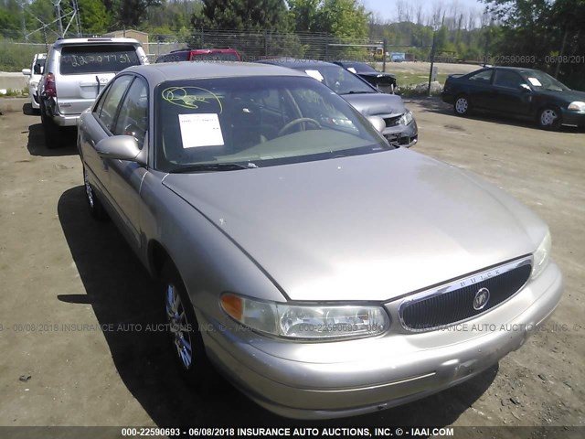 2G4WS52J611210272 - 2001 BUICK CENTURY CUSTOM GOLD photo 1