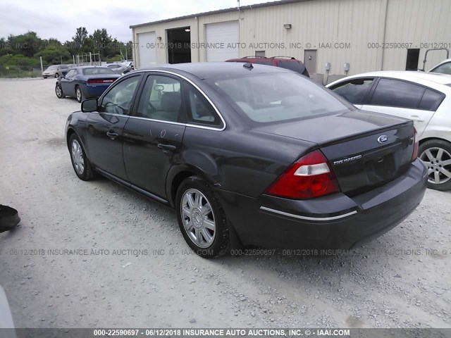 1FAHP24197G128922 - 2007 FORD FIVE HUNDRED SEL GRAY photo 3